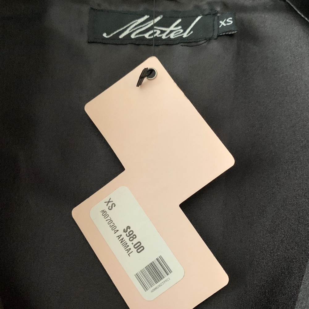 Nasty Gal Motel Animal Print Bomber Jacket XS - Picture 5 of 5